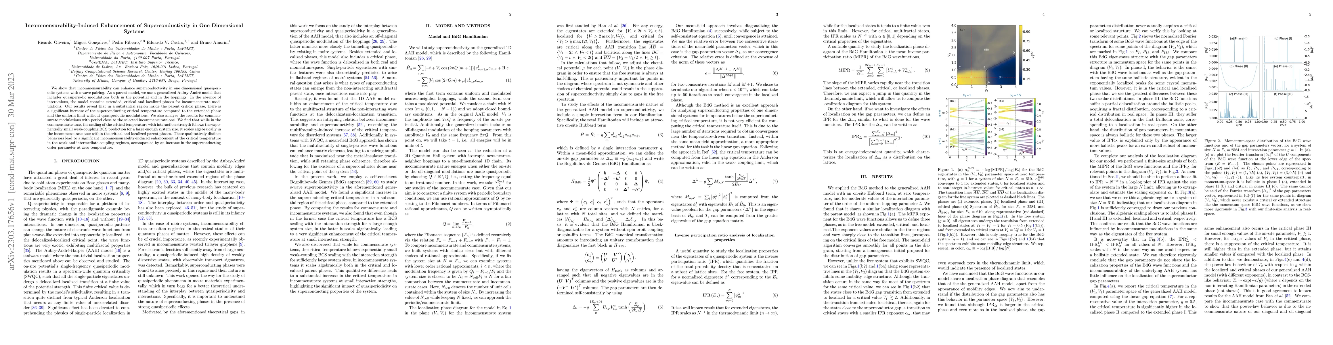 Thumbnail for Incommensurability-Induced Enhancement of Superconductivity in One
  Dimensional Critical Systems