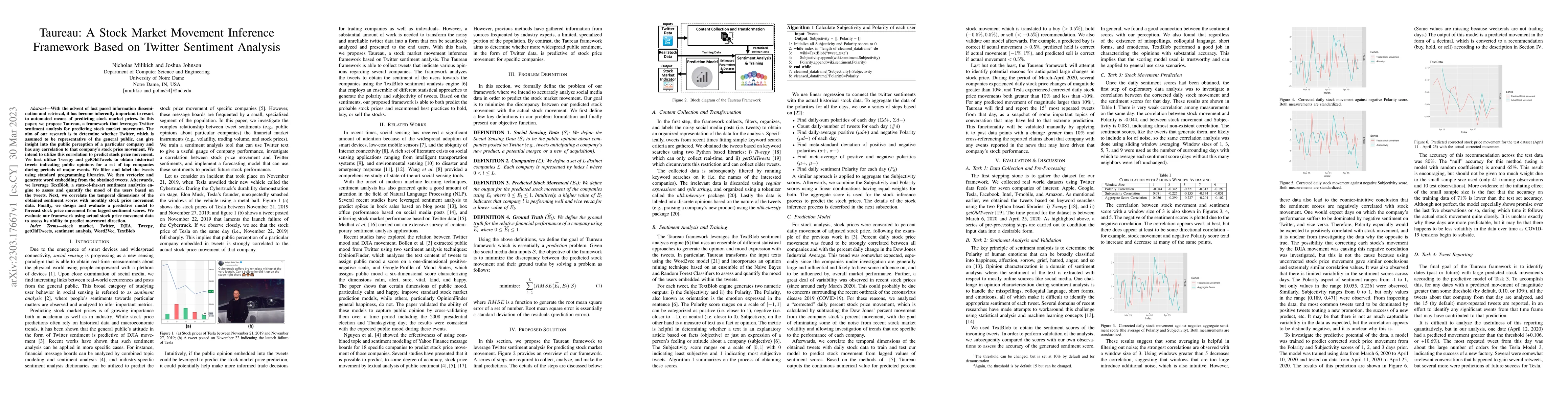 Thumbnail for Taureau: A Stock Market Movement Inference Framework Based on Twitter
  Sentiment Analysis
