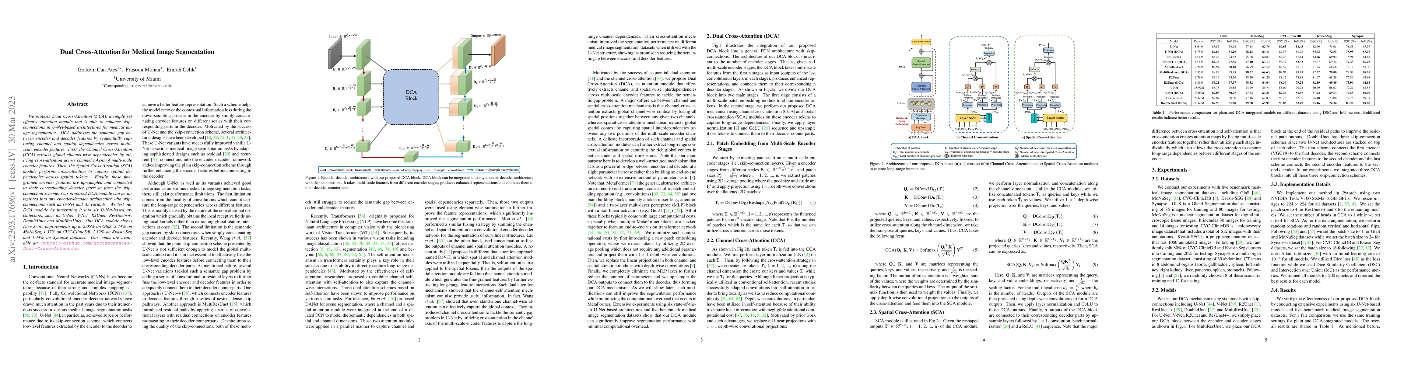 Thumbnail for Dual Cross-Attention for Medical Image Segmentation