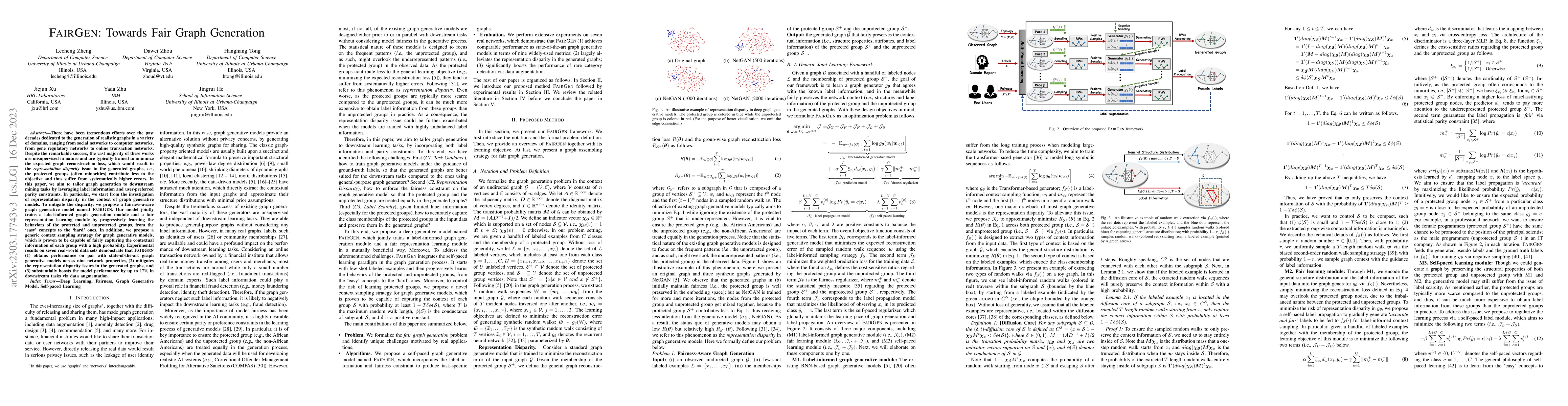 Thumbnail for FairGen: Towards Fair Graph Generation