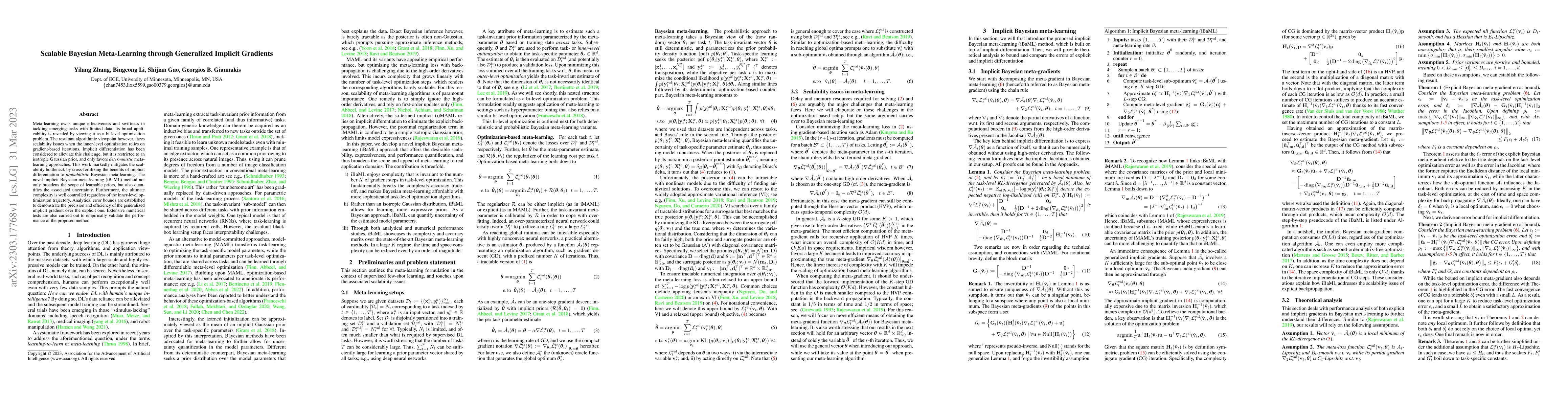 Thumbnail for Scalable Bayesian Meta-Learning through Generalized Implicit Gradients