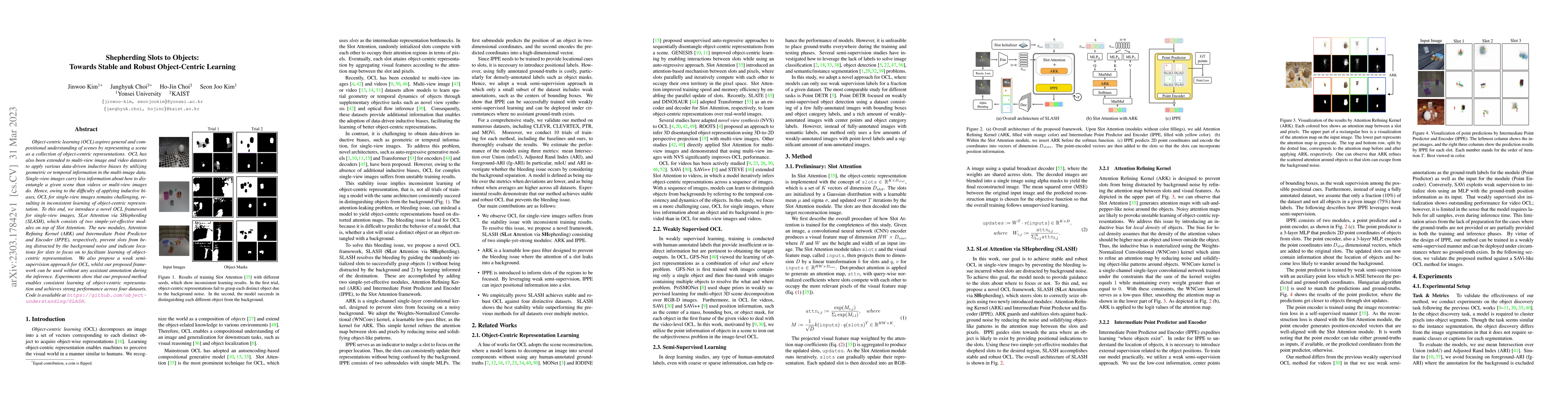 Thumbnail for Shepherding Slots to Objects: Towards Stable and Robust Object-Centric
  Learning