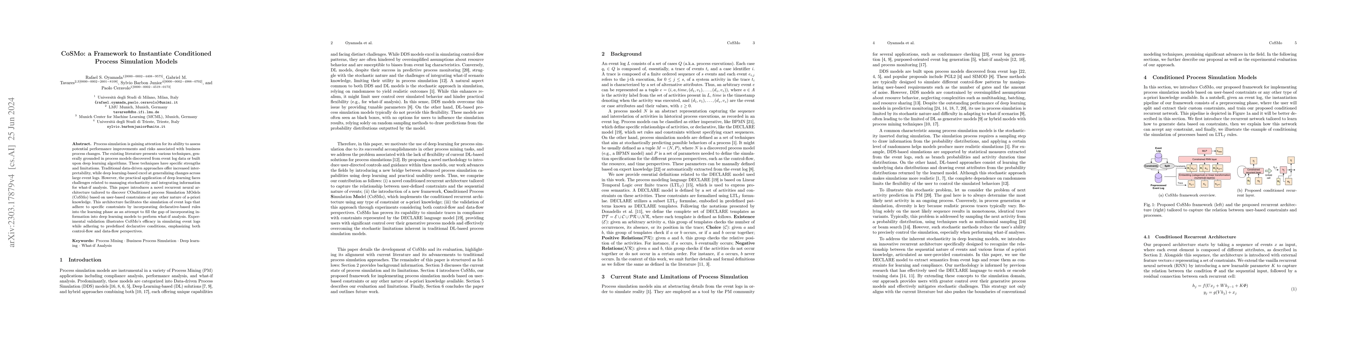 Thumbnail for CoSMo: a Framework to Instantiate Conditioned Process Simulation Models