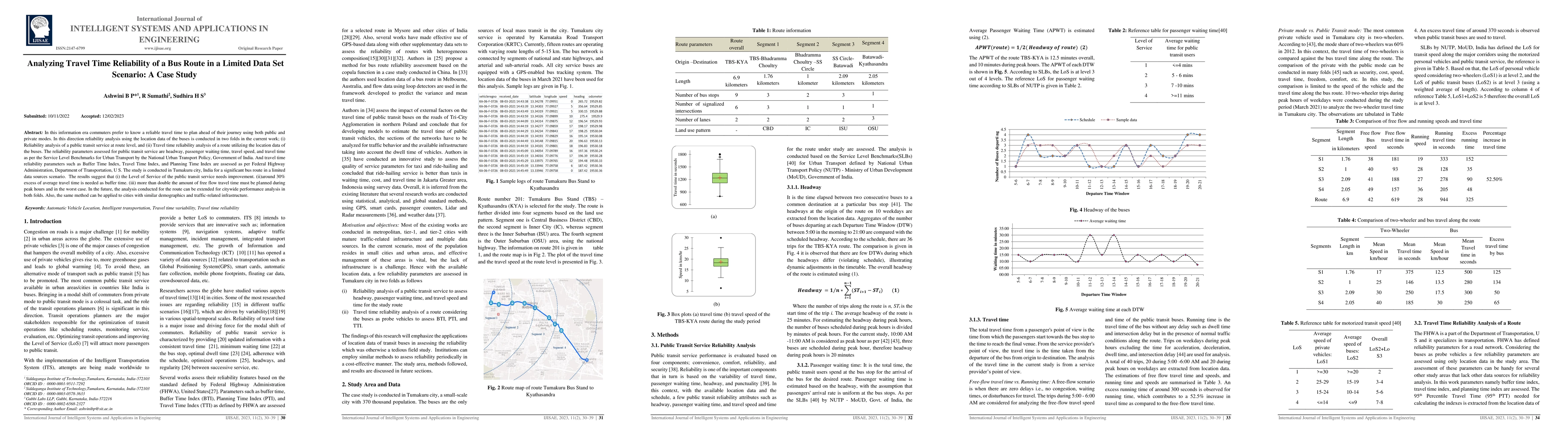 Thumbnail for Analyzing travel time reliability of a bus route in a limited data set
  scenario: A case study