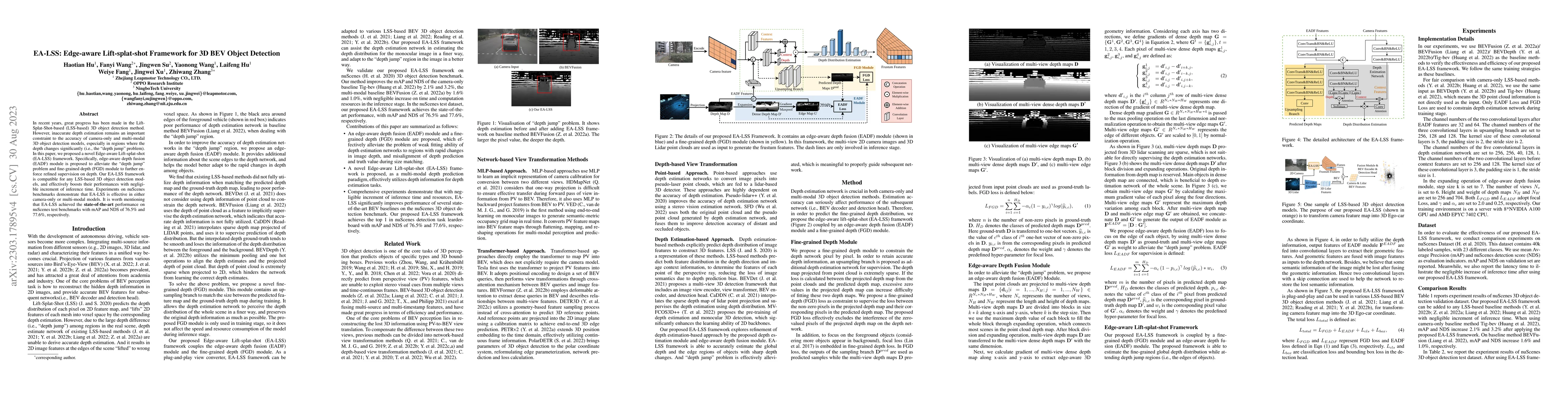 Thumbnail for EA-LSS: Edge-aware Lift-splat-shot Framework for 3D BEV Object Detection