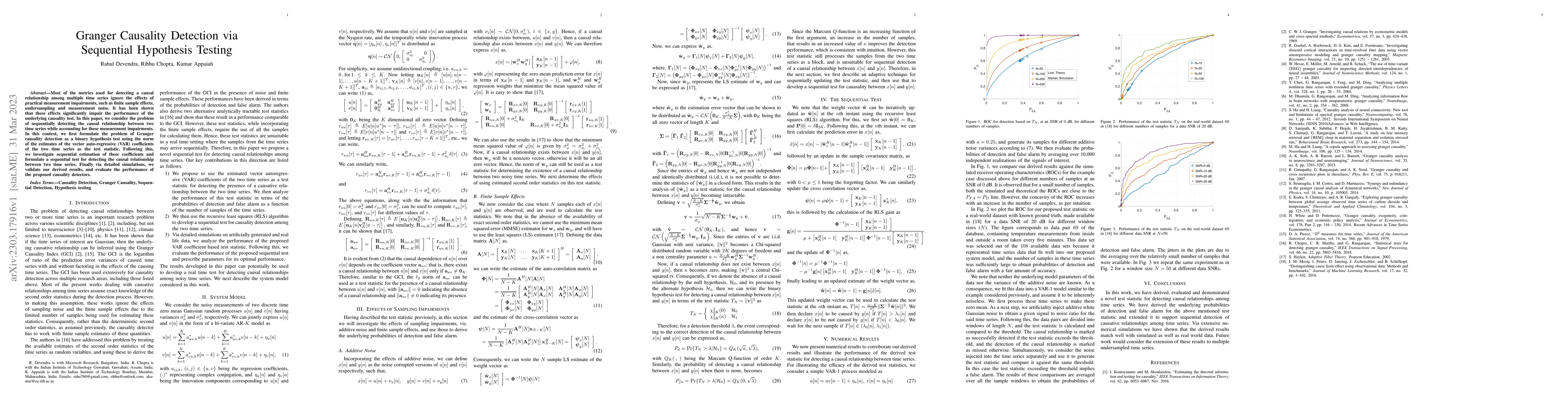 Thumbnail for Granger Causality Detection via Sequential Hypothesis Testing