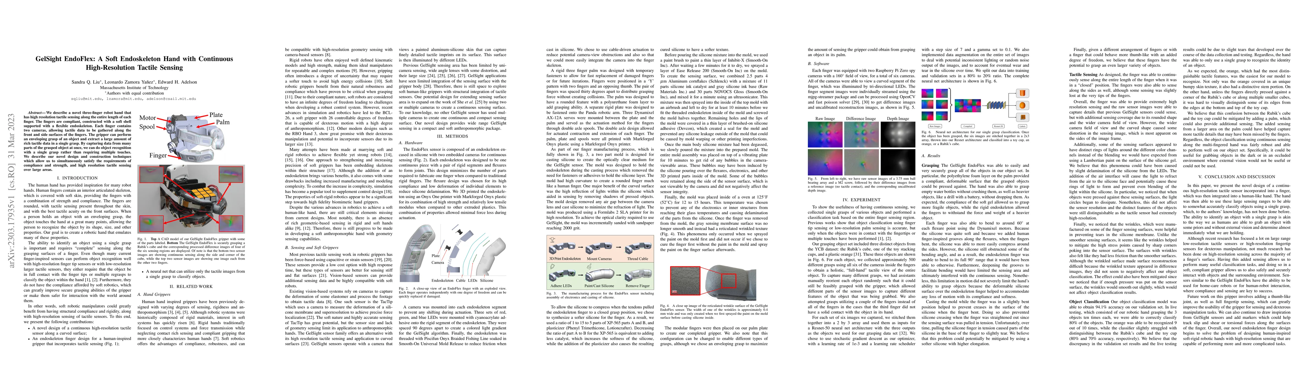 Thumbnail for GelSight EndoFlex: A Soft Endoskeleton Hand with Continuous
  High-Resolution Tactile Sensing