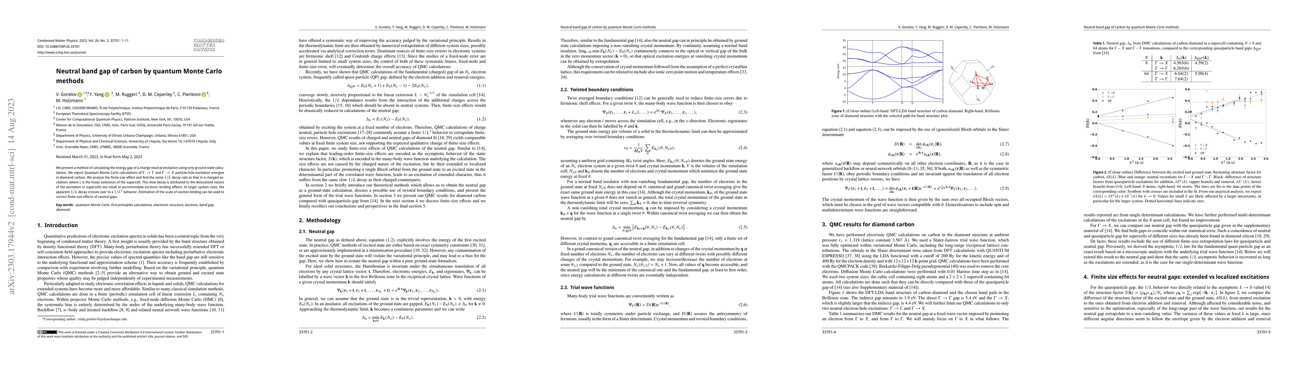 Thumbnail for Neutral band gap of carbon by quantum Monte Carlo methods