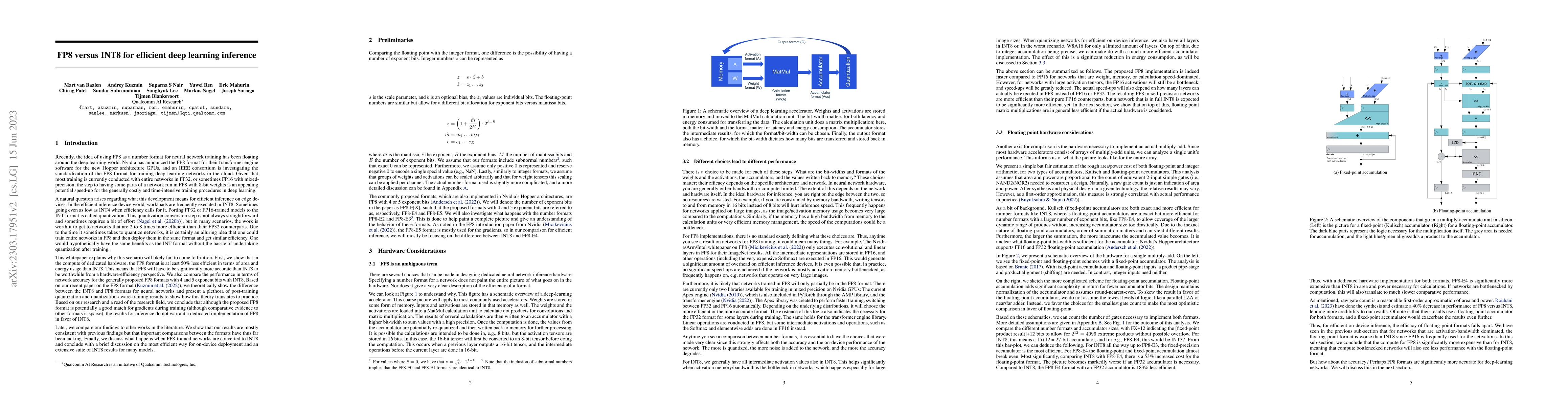 Thumbnail for FP8 versus INT8 for efficient deep learning inference