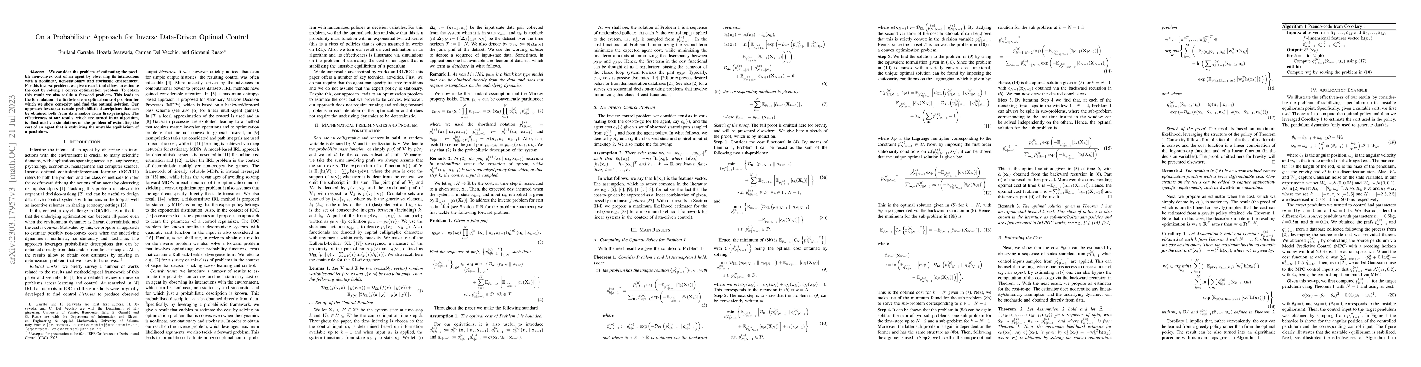 Thumbnail for On a Probabilistic Approach for Inverse Data-Driven Optimal Control