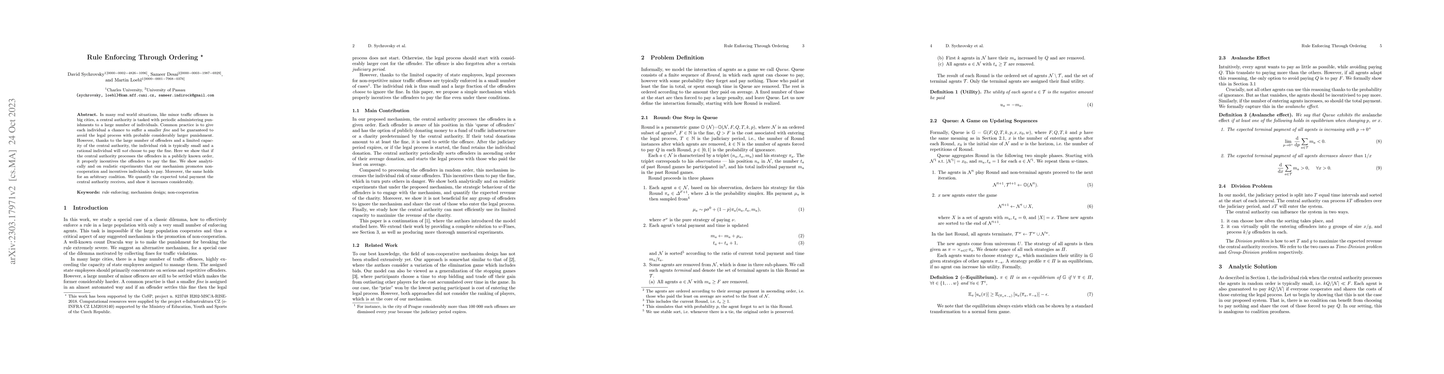 Thumbnail for Rule Enforcing Through Ordering