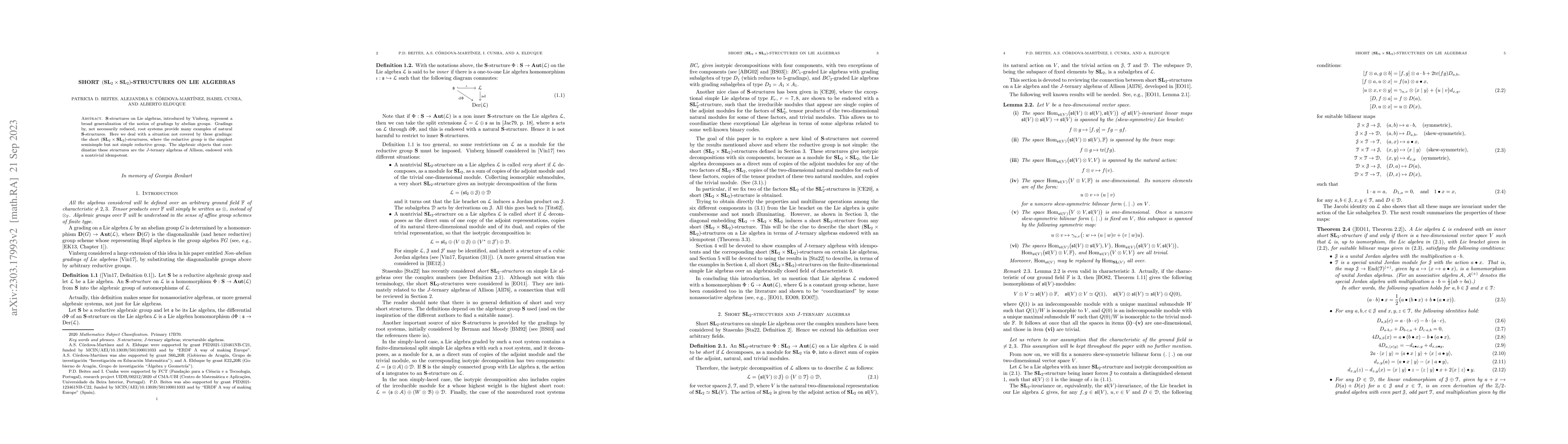 Thumbnail for Short (SL2xSL2)-structures on Lie algebras
