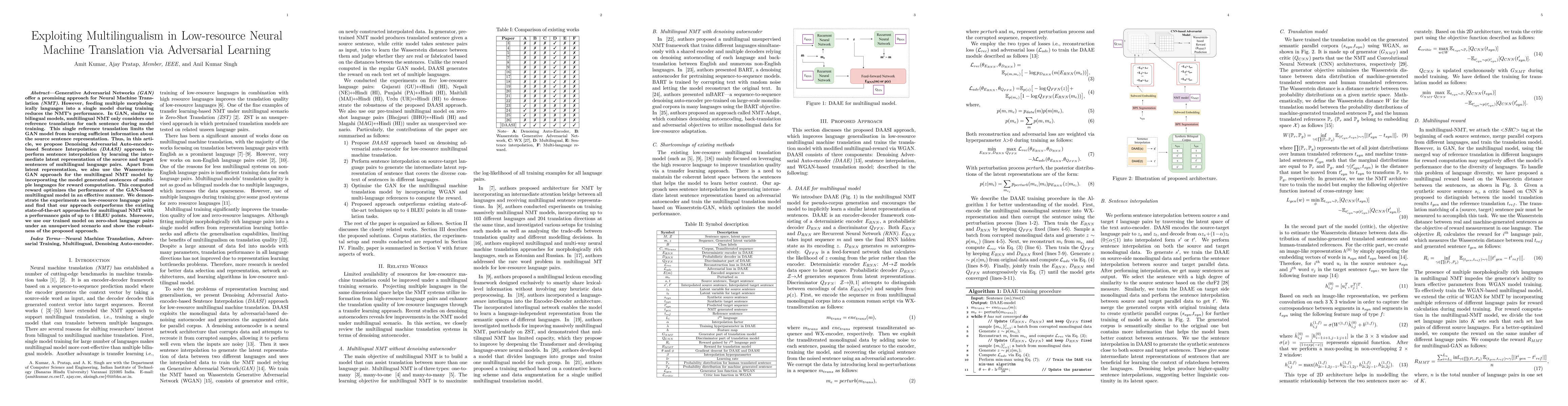 Thumbnail for Exploiting Multilingualism in Low-resource Neural Machine Translation
  via Adversarial Learning