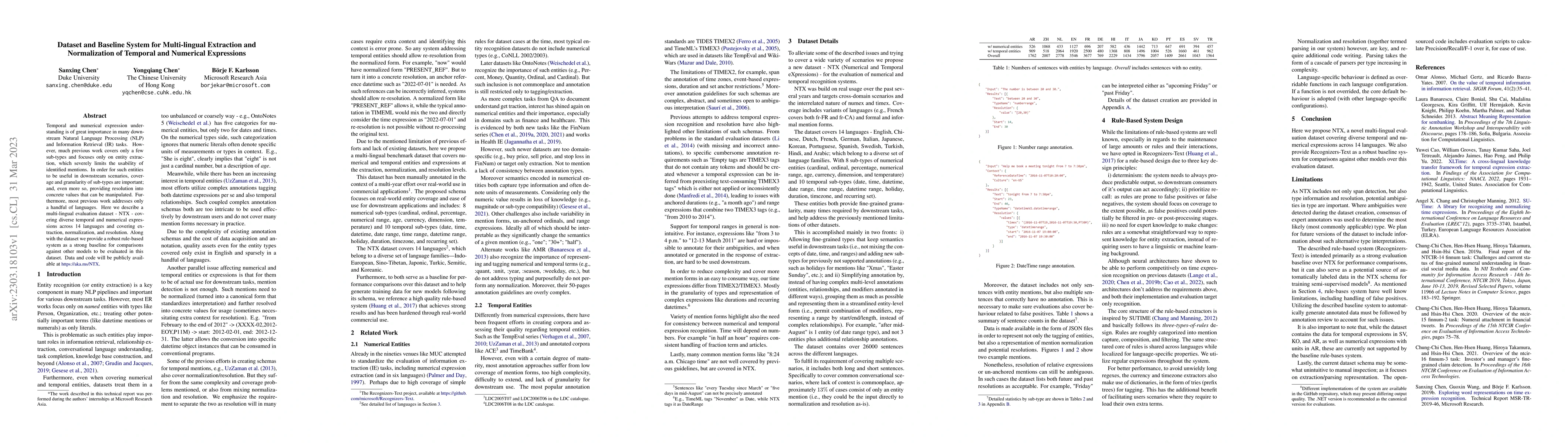 Thumbnail for Dataset and Baseline System for Multi-lingual Extraction and
  Normalization of Temporal and Numerical Expressions