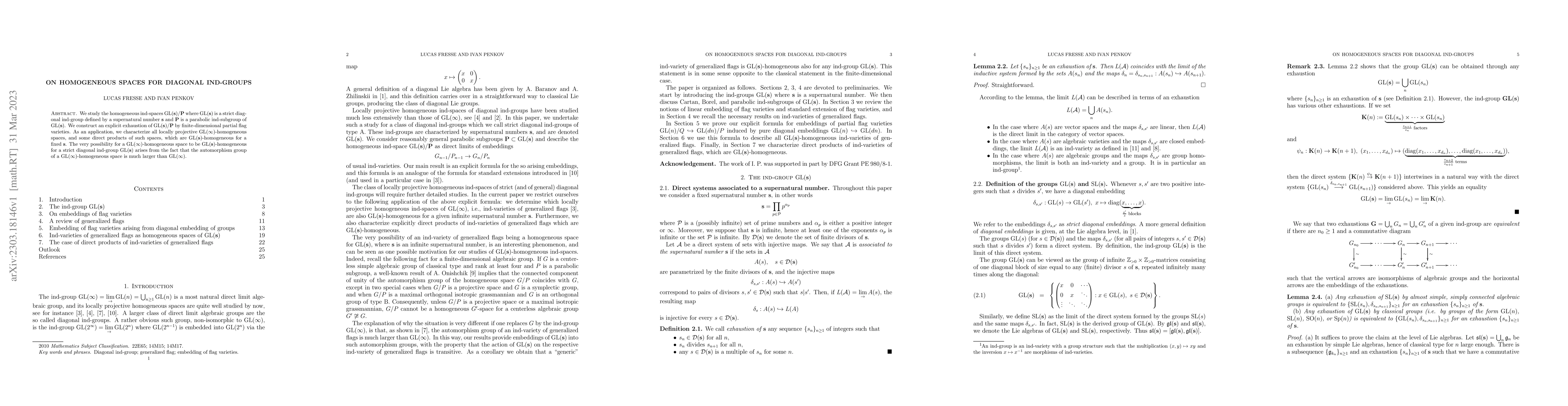 Thumbnail for On homogeneous spaces for diagonal ind-groups