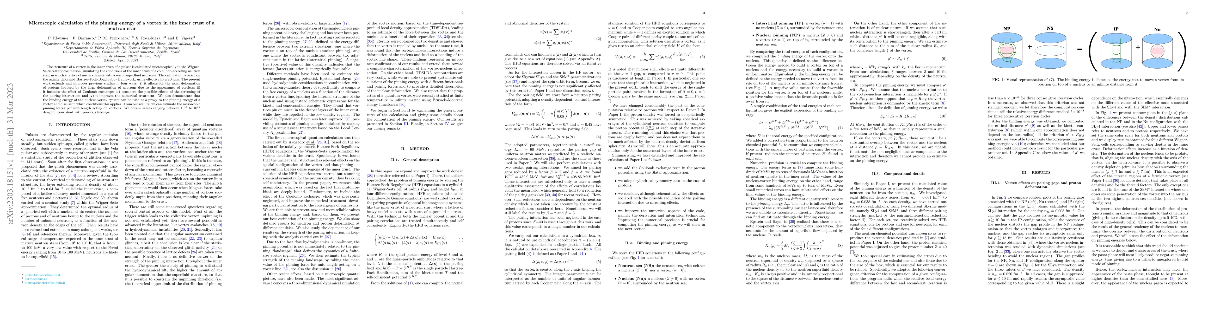 Thumbnail for Microscopic calculation of the pinning energy of a vortex in the inner
  crust of a neutron star