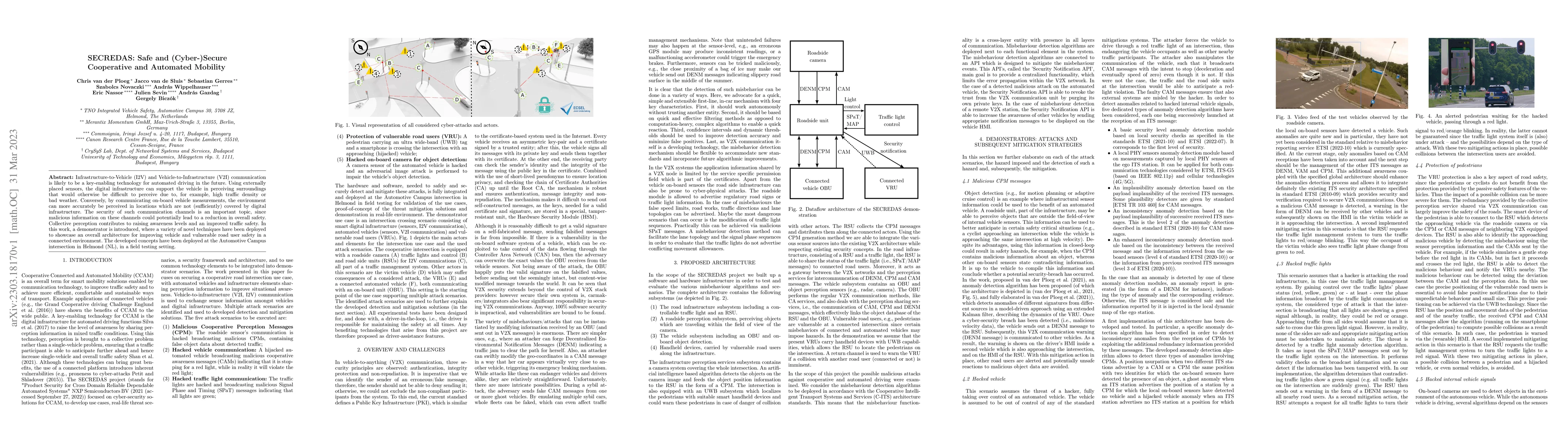 Thumbnail for SECREDAS: Safe and (Cyber-)Secure Cooperative and Automated Mobility