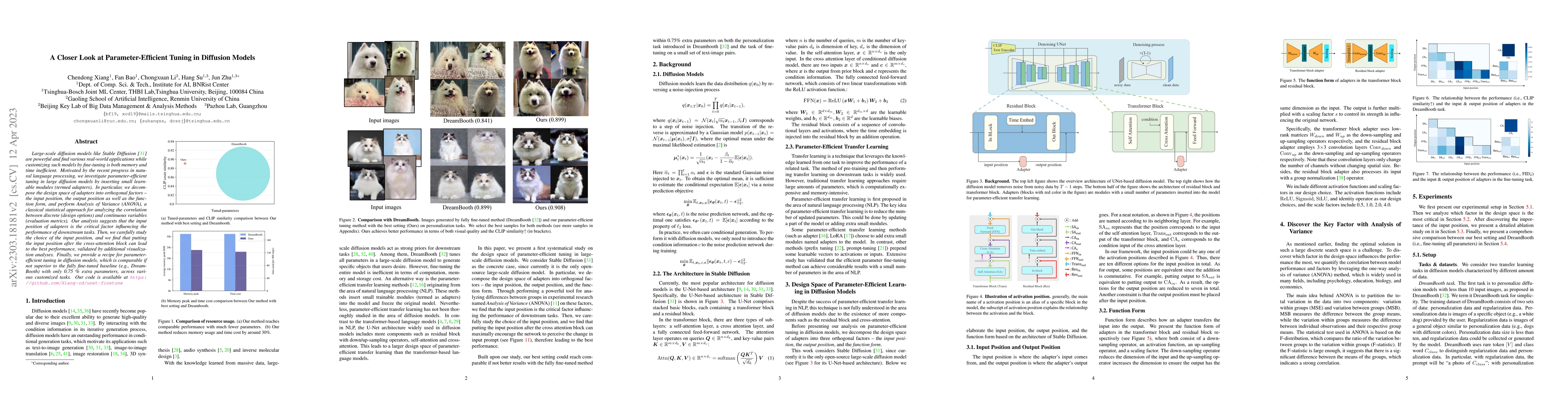 Thumbnail for A Closer Look at Parameter-Efficient Tuning in Diffusion Models