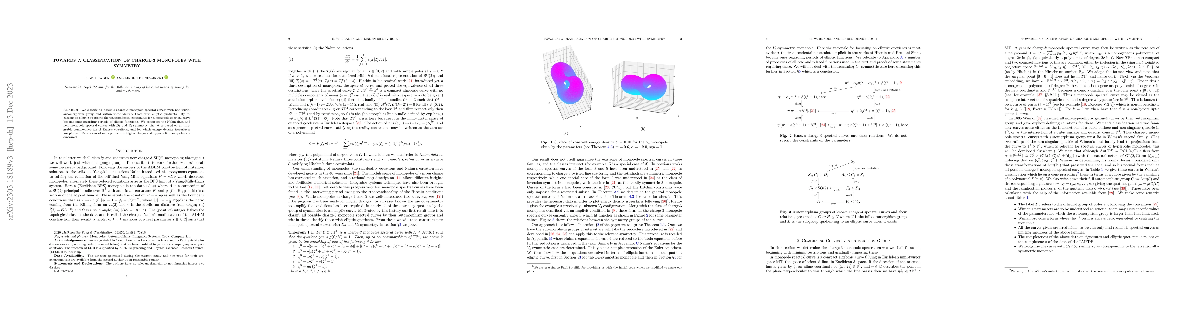 Thumbnail for Towards a Classification of Charge-3 Monopoles with Symmetry