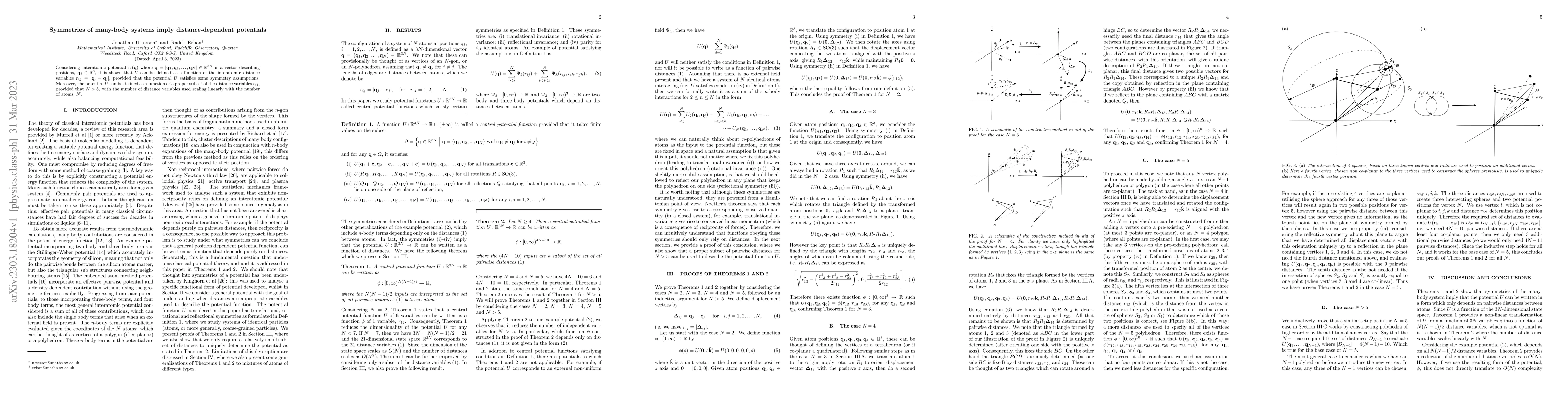 Thumbnail for Symmetries of many-body systems imply distance-dependent potentials