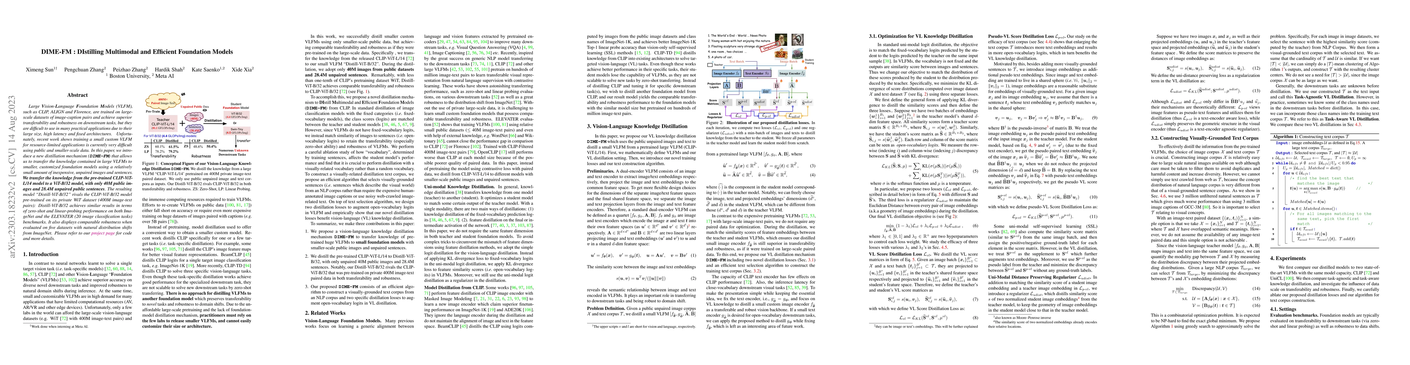 Thumbnail for DIME-FM: DIstilling Multimodal and Efficient Foundation Models