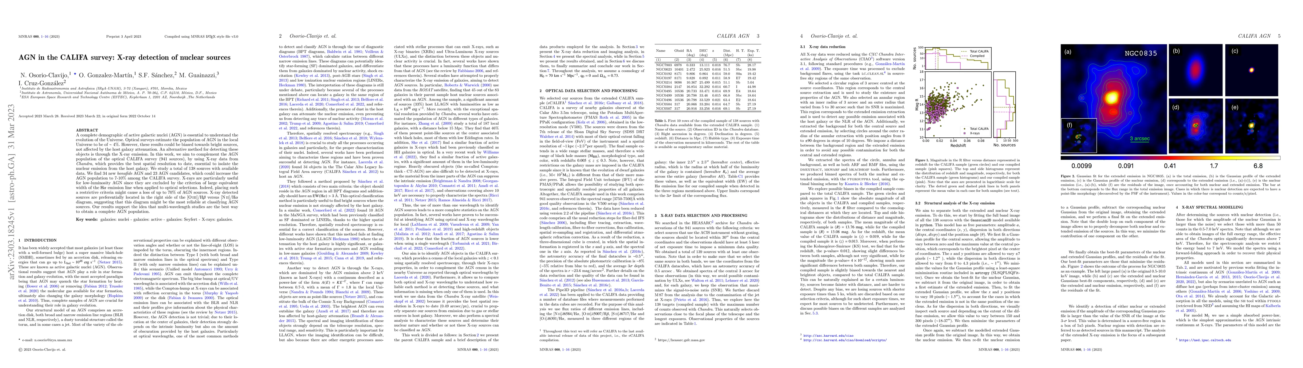 Thumbnail for AGN in the CALIFA survey: X-ray detection of nuclear sources