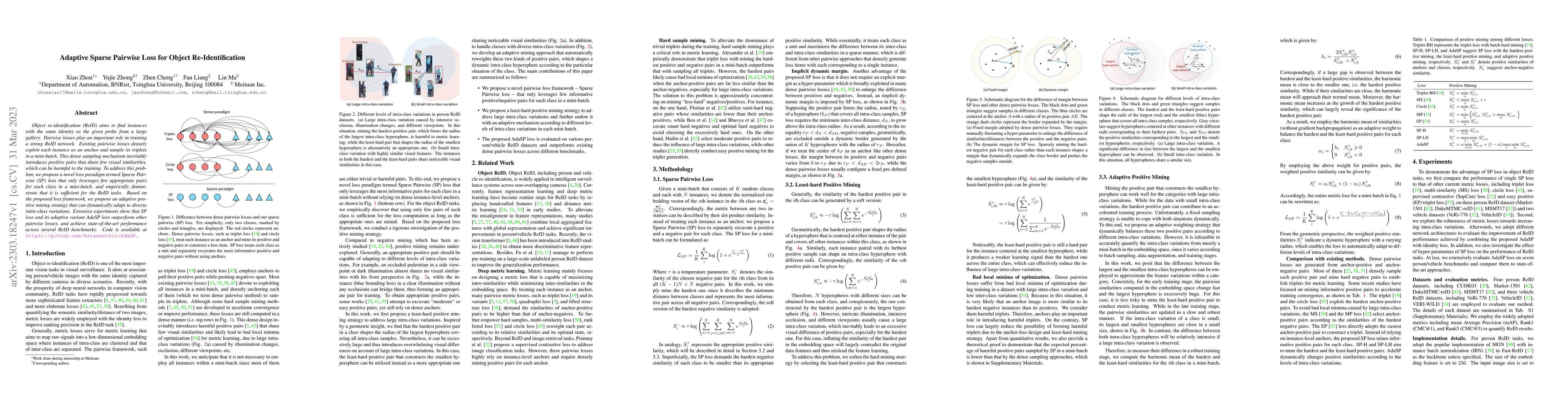 Thumbnail for Adaptive Sparse Pairwise Loss for Object Re-Identification