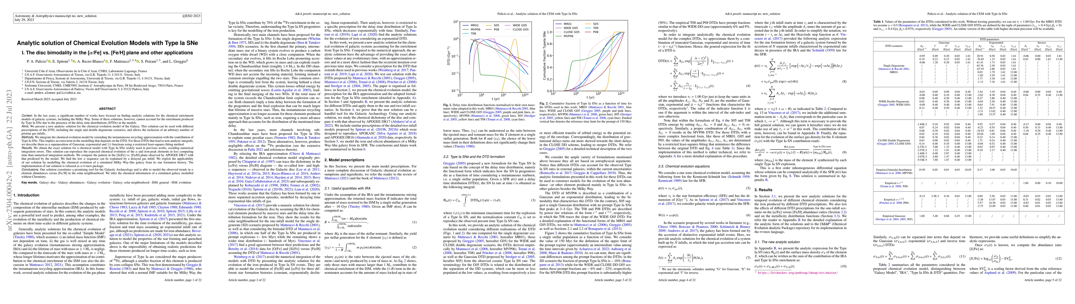 Thumbnail for Analytic solution of Chemical Evolution Models with Type Ia SNe