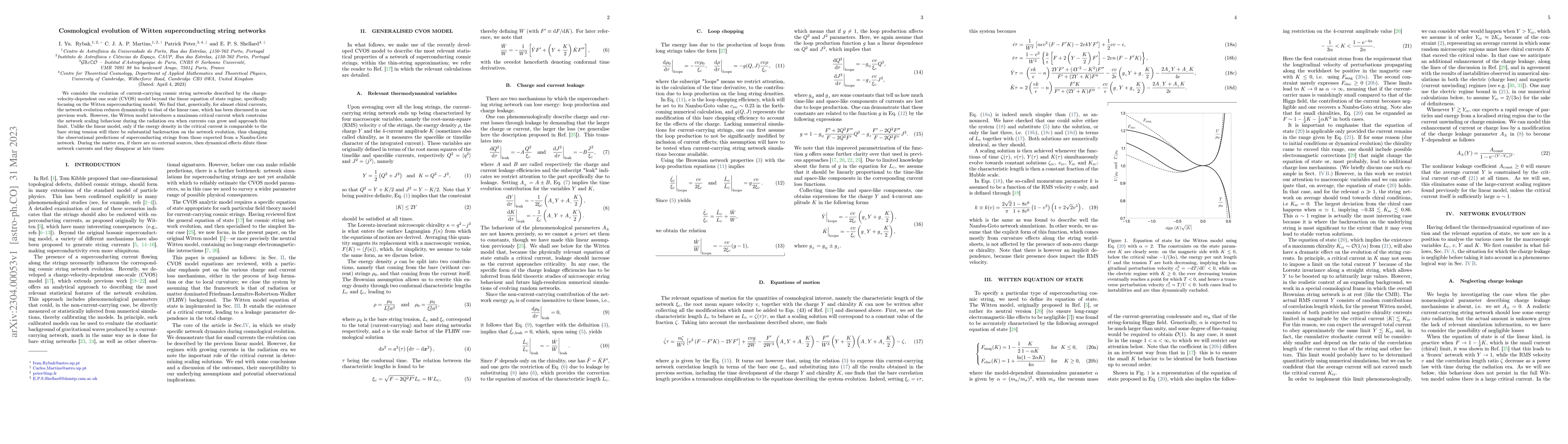 Thumbnail for Cosmological evolution of Witten superconducting string networks