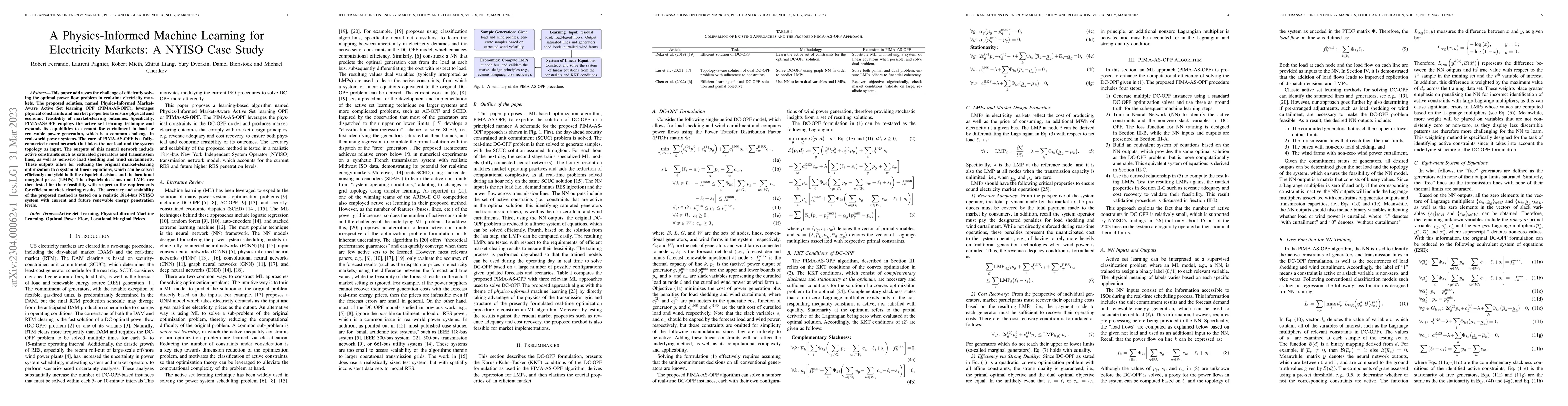 Thumbnail for A Physics-Informed Machine Learning for Electricity Markets: A NYISO
  Case Study