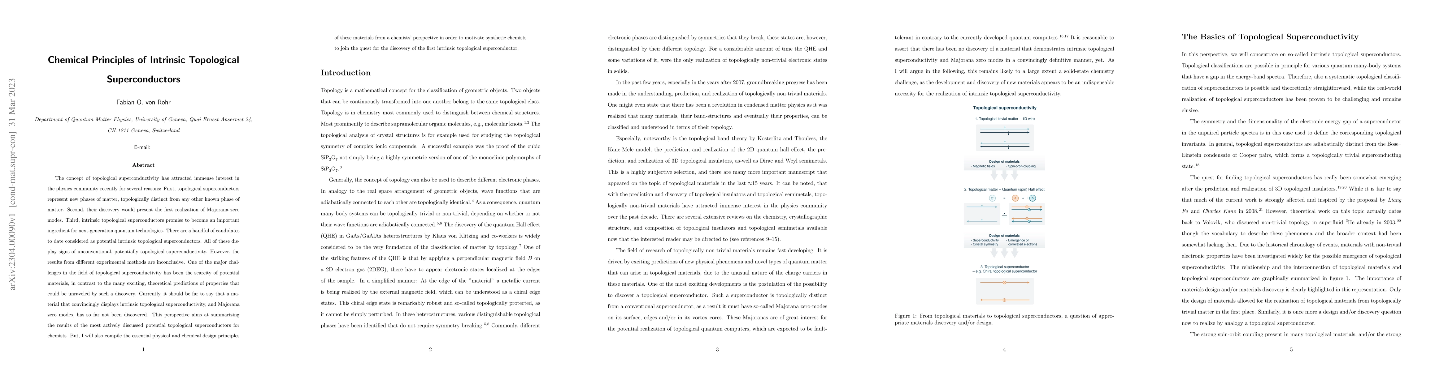 Thumbnail for Chemical Principles of Intrinsic Topological Superconductors