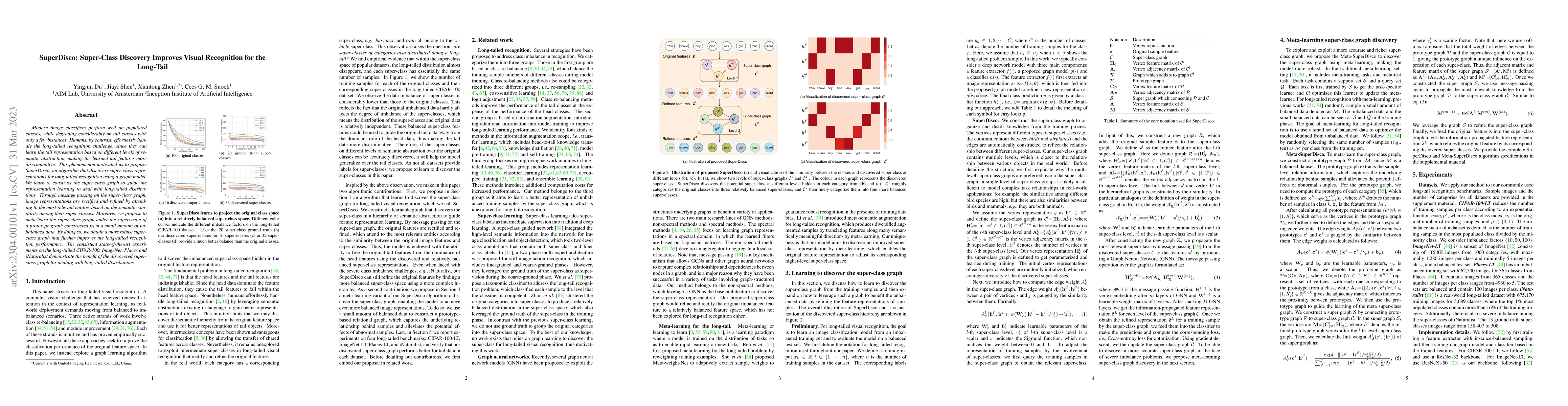 Thumbnail for SuperDisco: Super-Class Discovery Improves Visual Recognition for the
  Long-Tail