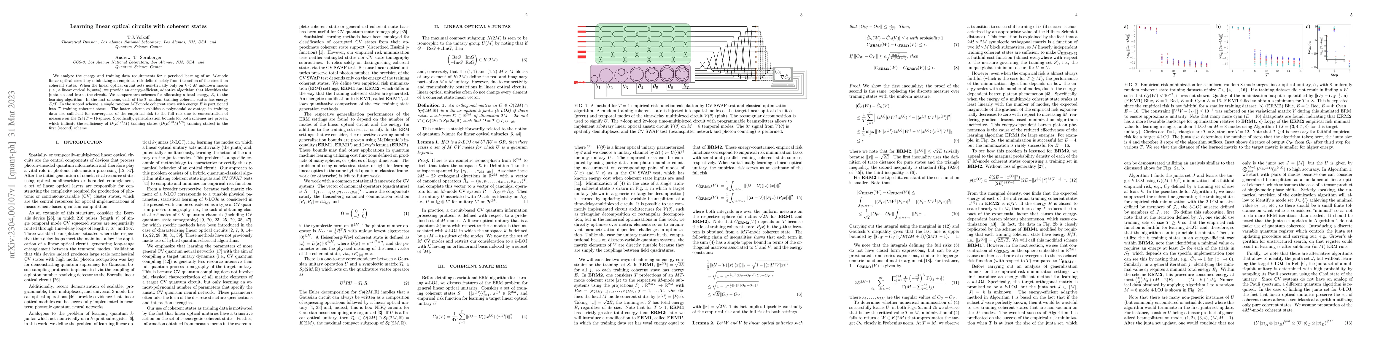 Thumbnail for Learning linear optical circuits with coherent states