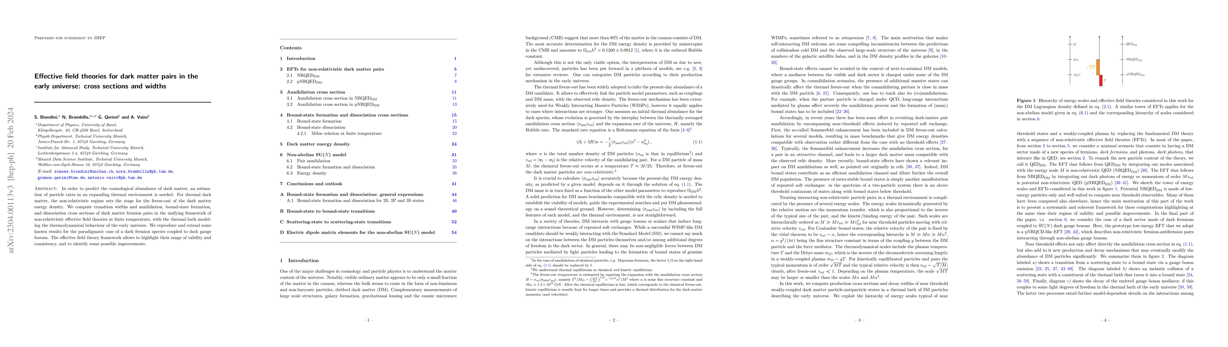 Thumbnail for Effective field theories for dark matter pairs in the early universe:
  cross sections and widths