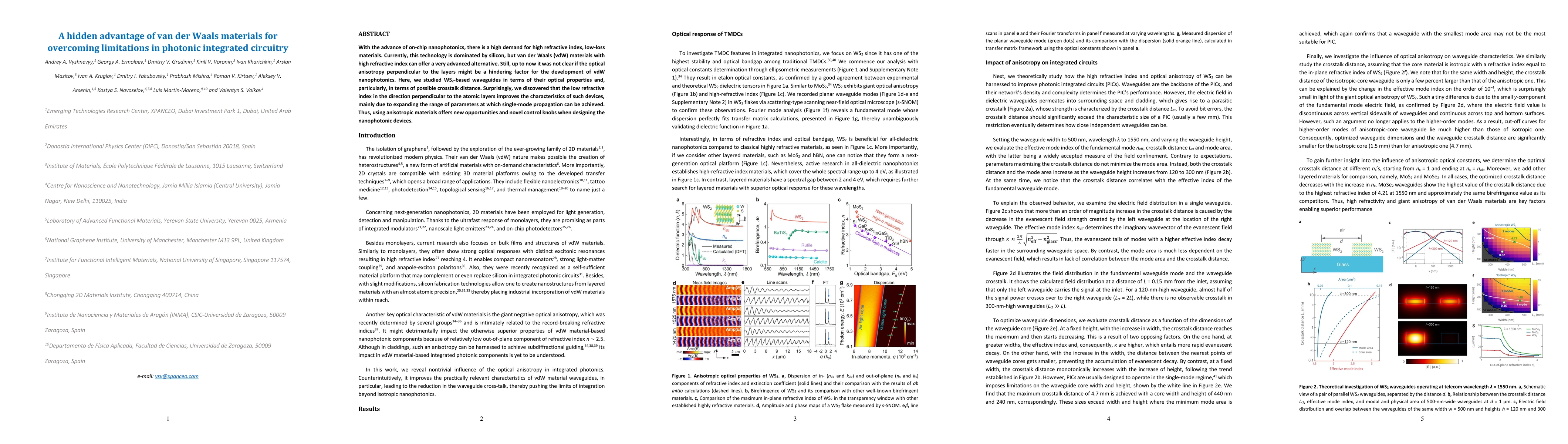 Thumbnail for A hidden advantage of van der Waals materials for overcoming limitations
  in photonic integrated circuitry
