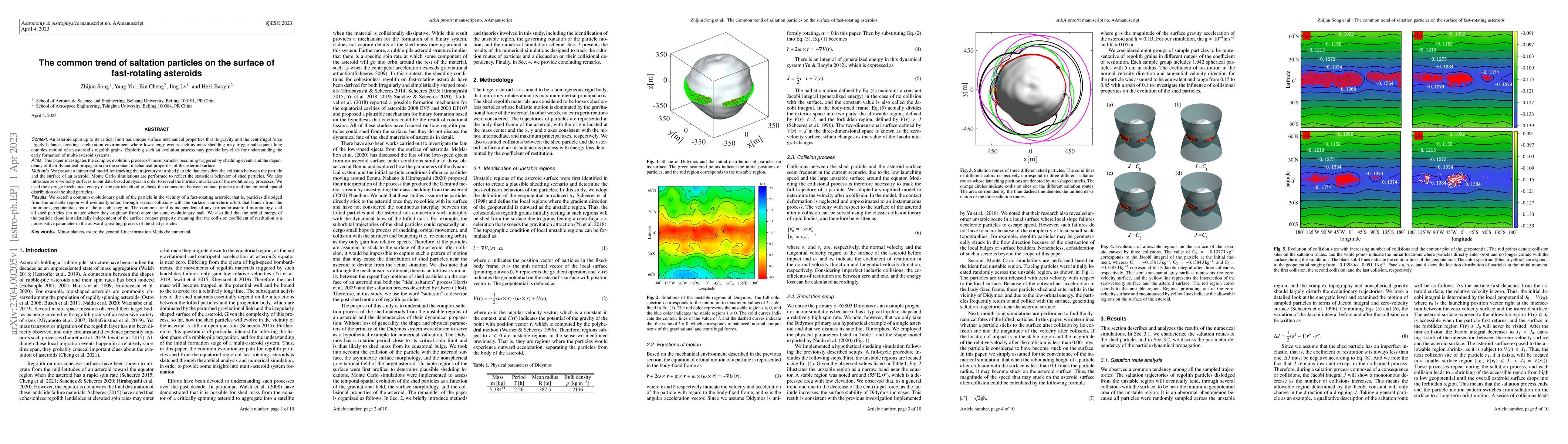 Thumbnail for The common trend of saltation particles on the surface of fast-rotating
  asteroids