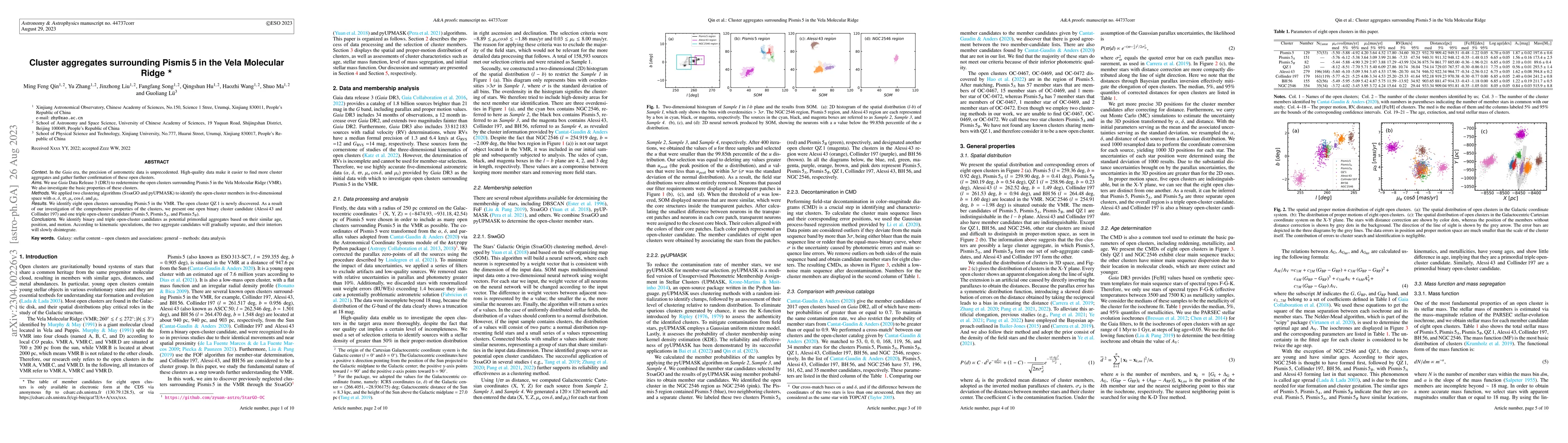 Thumbnail for Cluster aggregates surrounding Pismis 5 in the Vela Molecular Ridge