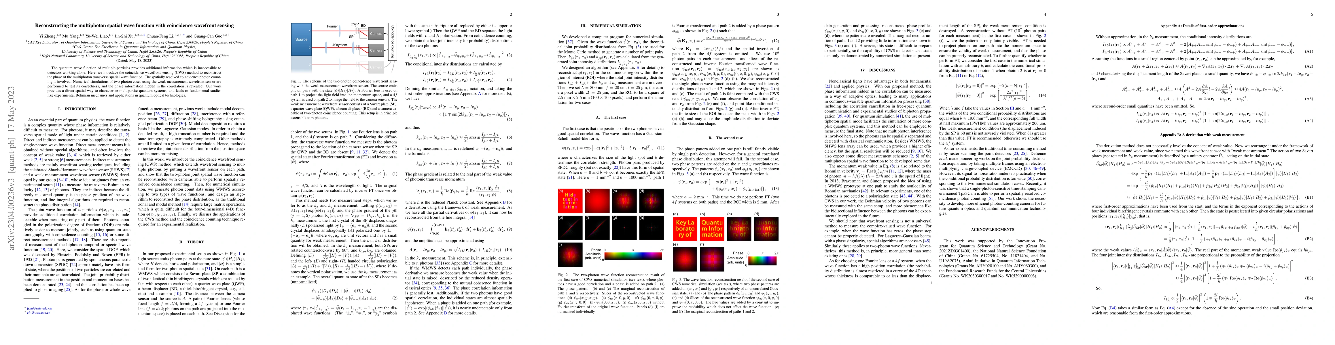 Thumbnail for Reconstructing the multiphoton spatial wave function with coincidence
  wavefront sensing