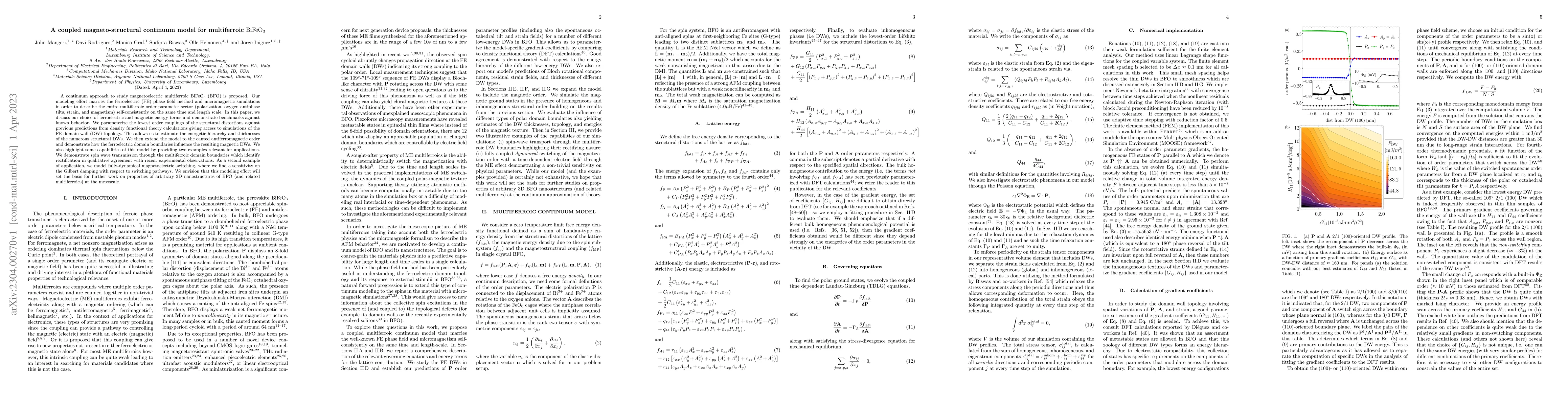 Thumbnail for A coupled magneto-structural continuum model for multiferroic
  $\mathrm{BiFeO}_3$