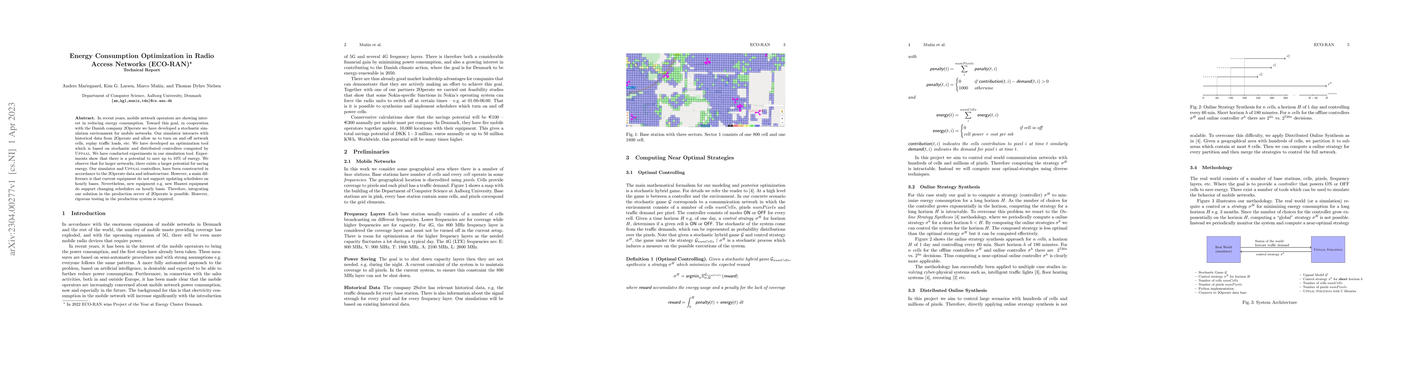 Thumbnail for Energy Consumption Optimization in Radio Access Networks (ECO-RAN)