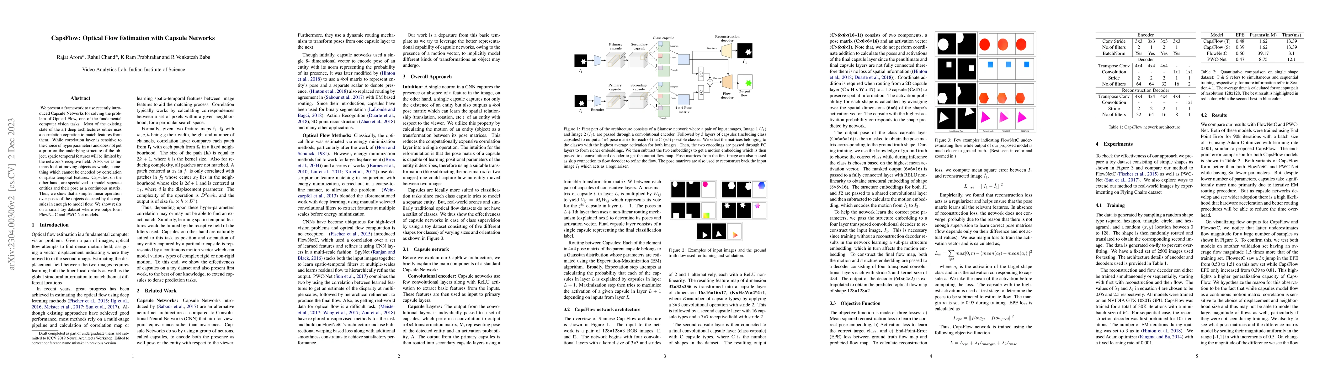 Thumbnail for CapsFlow: Optical Flow Estimation with Capsule Networks