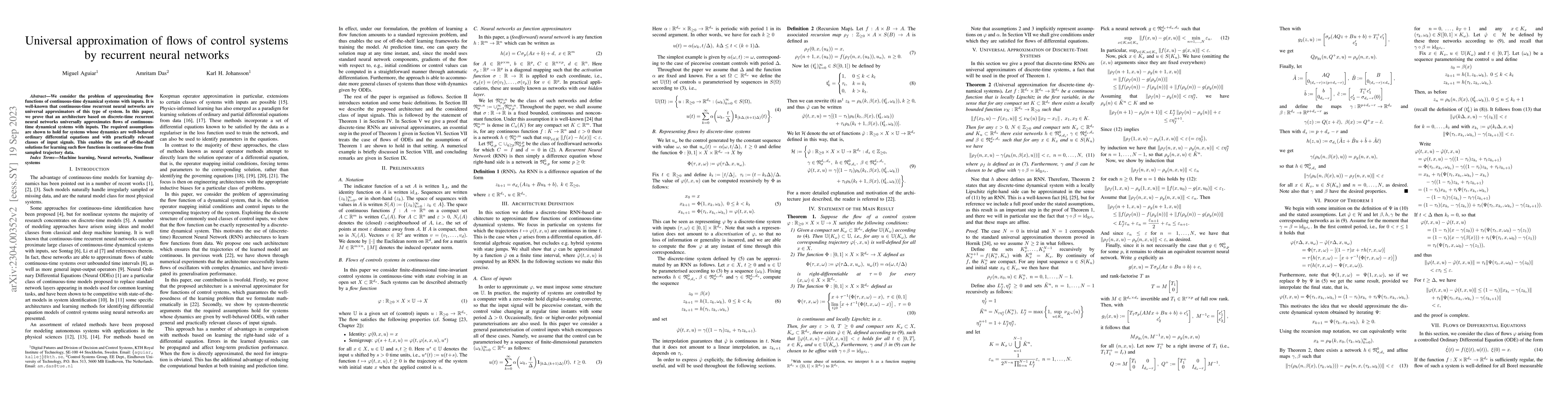 Thumbnail for Universal approximation of flows of control systems by recurrent neural
  networks