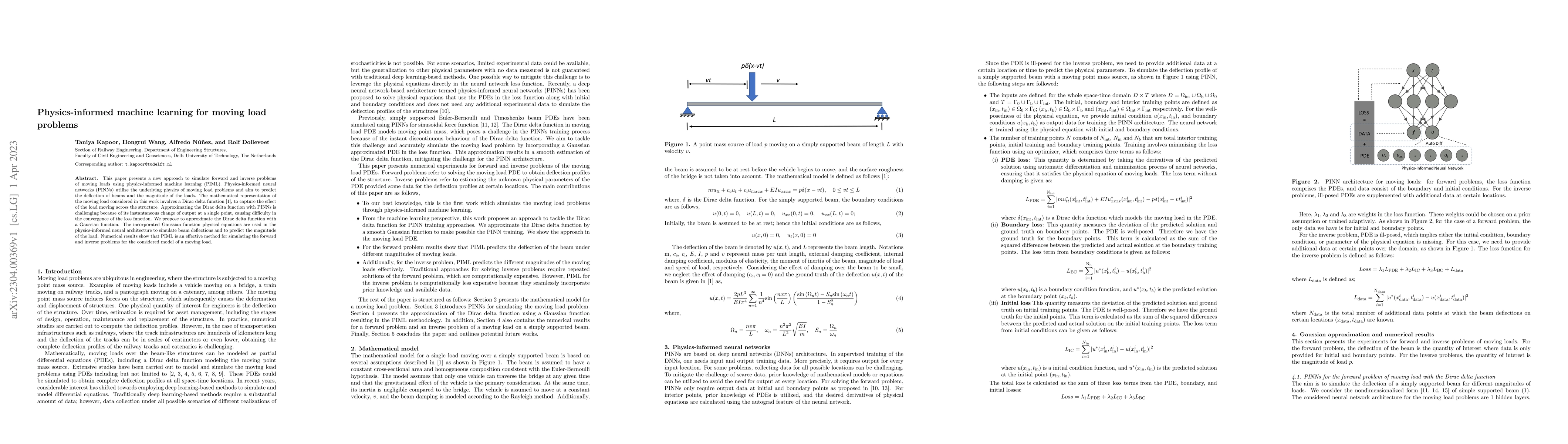 Thumbnail for Physics-informed machine learning for moving load problems