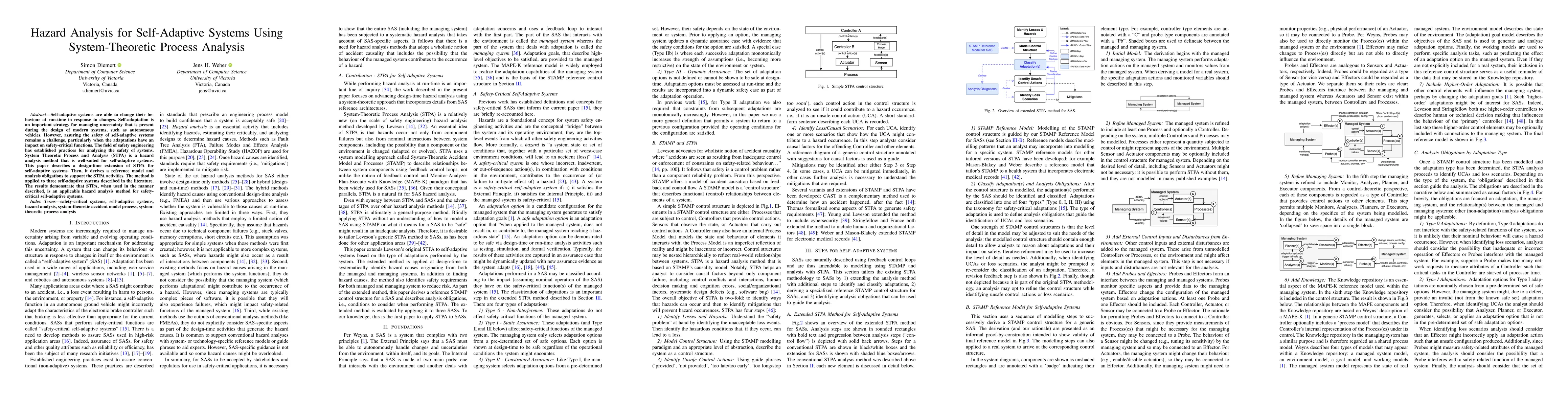 Thumbnail for Hazard Analysis for Self-Adaptive Systems Using System-Theoretic Process
  Analysis