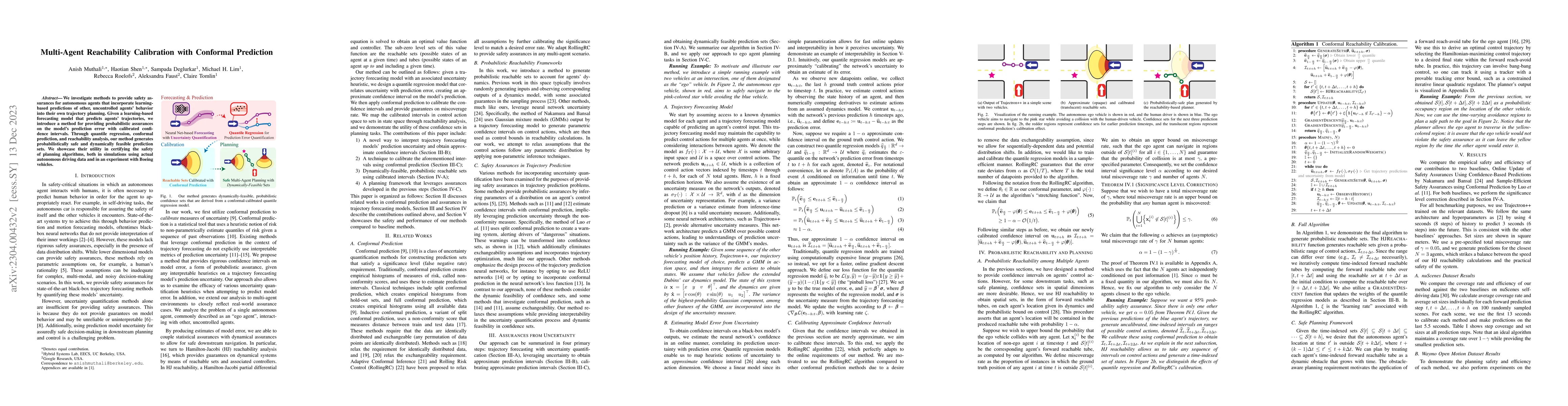 Thumbnail for Multi-Agent Reachability Calibration with Conformal Prediction