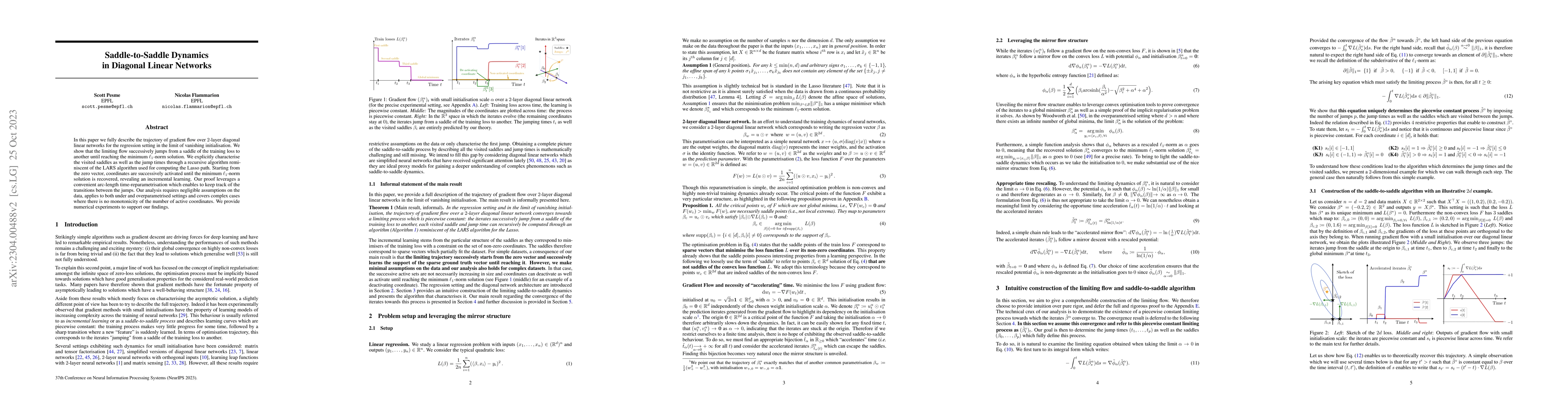 Thumbnail for Saddle-to-Saddle Dynamics in Diagonal Linear Networks