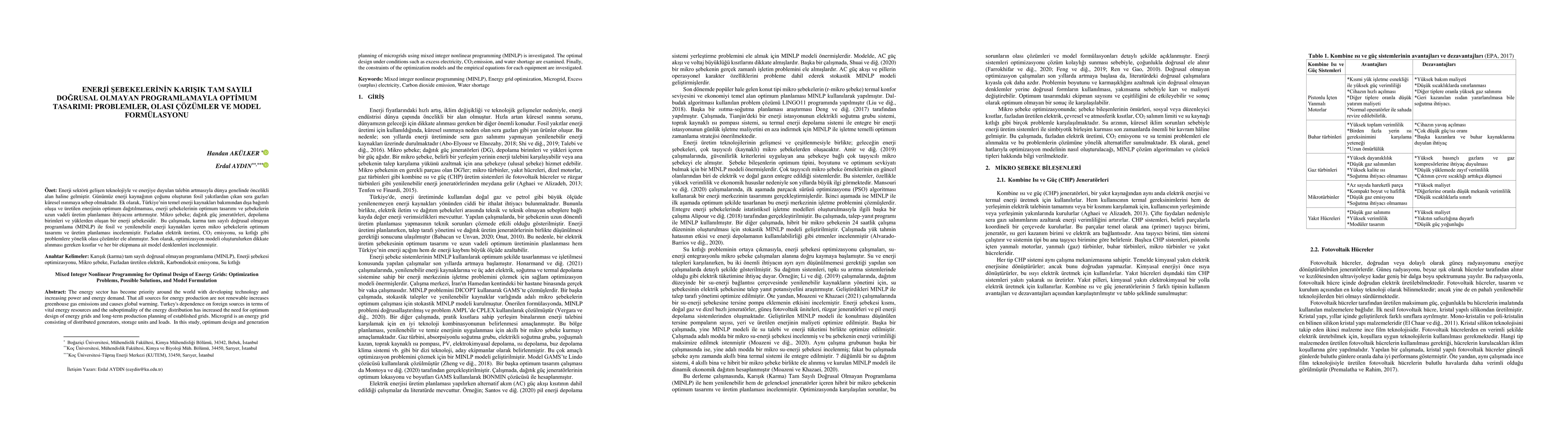 Thumbnail for Mixed Integer Nonlinear Programming for Optimal Design of Energy Grids:
  Optimization Problems, Possible Solutions, and Model Formulation