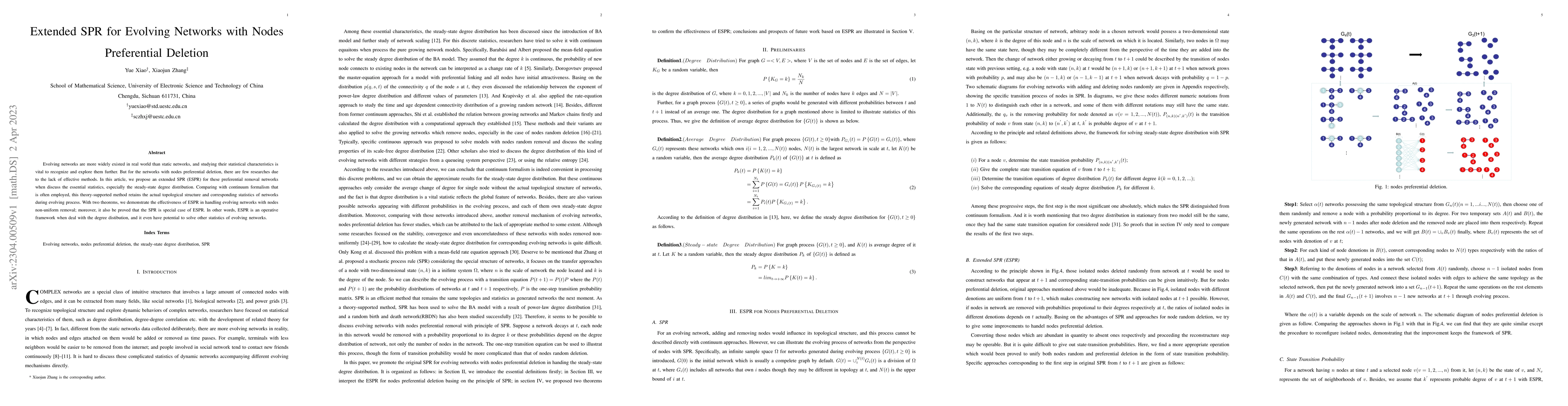 Thumbnail for Extended SPR for Evolving Networks with Nodes Preferential Deletion