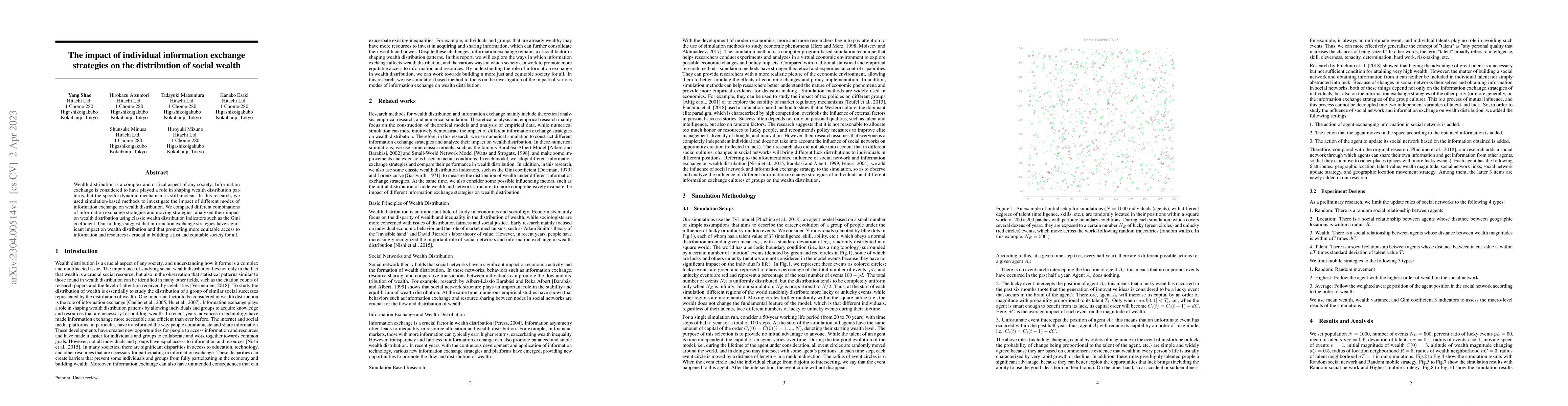 Thumbnail for The impact of individual information exchange strategies on the
  distribution of social wealth