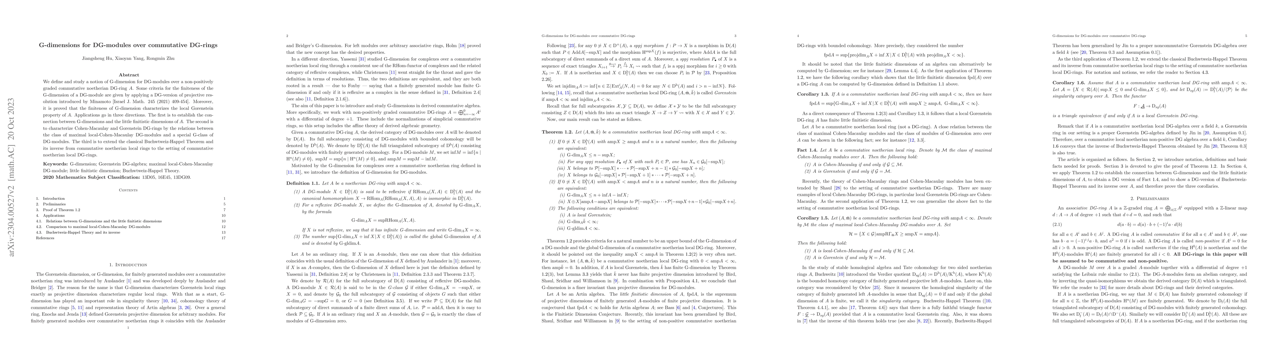 Thumbnail for G-dimensions for DG-modules over commutative DG-rings